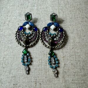 3-in-1 Jewel Chandelier Earrings